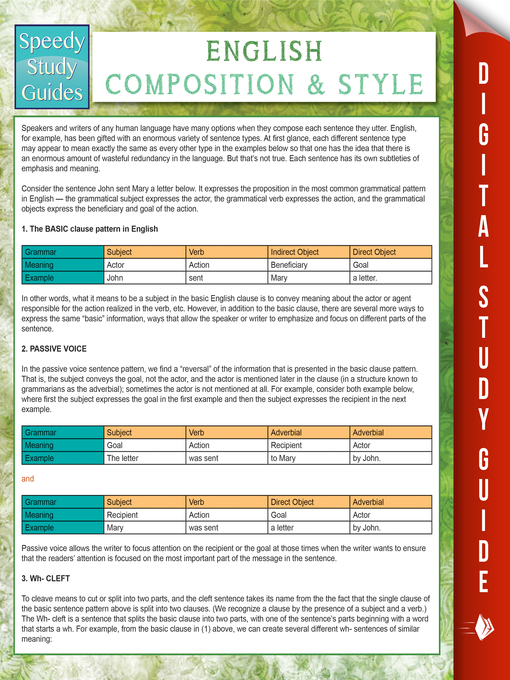 Title details for English Composition and Style by Speedy Publishing - Available